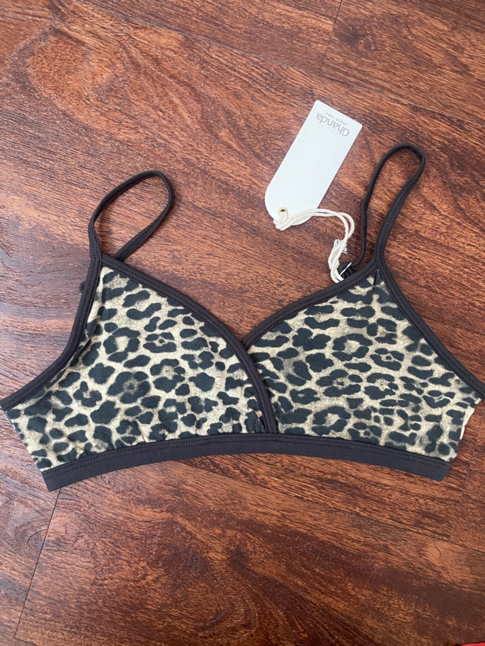 Leopard cami/bralette top